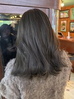 スリー(three)&nbsp;ブリーチ無しカラー olive gray