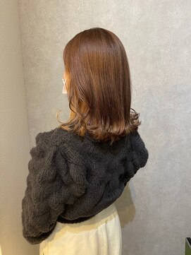 ウィスプ 赤羽店(wisp) ふんわりエアリーカール×春色イヤリングカラー ブリーチ#1