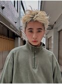 スパイキーショート/ブリーチ/ダブルカラー/抜きっぱなし