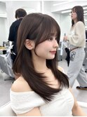 前髪顔まわり韓国ヘアレイヤーカットサイドバンク2wayバンク韓国