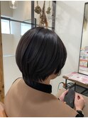 可愛いコンパクトショート◎透明感グレージュ◎
