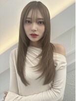 プール(POOL) 【TAISEI】顔まわりフェイスレイヤー×透け感ベージュ