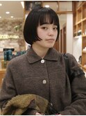 □前上がりボブ／お洒落ボブ