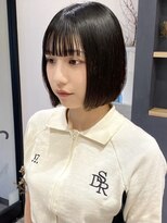 ラミエバイメルト 下北沢(lamie by melt) 花田ミニボブタッセルボブ黒髪ブルーブラック下北沢韓国レイヤー