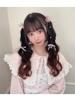 ケイバイミシェリー(kei by misherry) 編み込みリボンアイドルツインテール