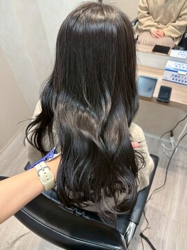 ヘアーアンドメイク ファット(Hair&Make PHAT) うるツヤ髪質改善トリートメント×ダークグレージュ暗髪ロング