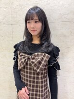 アクシス 栄ガスビル店(`AXIS) ワンホンレイヤー/ミルクティーブロンド/ダークブルー/名古屋栄