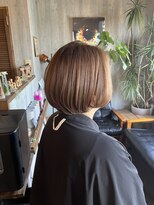 ヘアードレスビュー(hair dress V.I.E.W) ショートボブ×ウォームベージュ