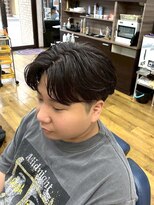 バーバー タカバタ 福井(Barber TAKABATA)&nbsp;メンズショート/リバースセンターパート/曲がるストレート/