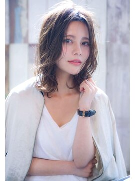 エース (ACE) ACE LA グレージュ×フリンジバング