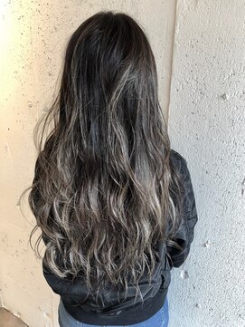 エイト 福岡天神店(EIGHT fukuoka) 【EIGHT福岡】nabe_long_バレイヤージハイライトグレーアッシュ