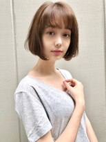 フォンズ(FONS)&nbsp;面長をひし形に小顔に見せるヘアワンカールボブ20代30代40代50代