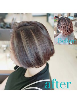 リー(Ly.) カット　カラー　ハイライト