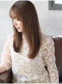 透明感のあるブランジュストレート