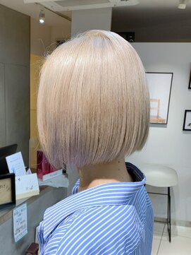 ヴェイン 渋谷(vain) ボブ×ブロンズカラー×インナーカラー