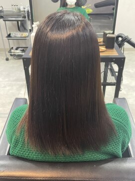 カノア(canoa) 【髪質改善】暗めアッシュブラウン！ビフォーアフター！