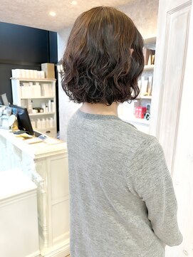 キャアリー(Caary) 福山市美容室Caary人気ゆるふわボブパーマスタイル