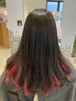 エスバイラッシュ(es by rush) インナーカラー レッド