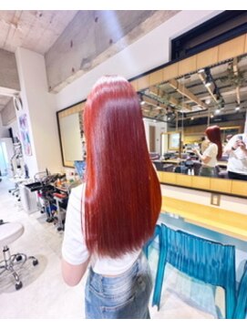 トゥルース 獨協大学前店(Hair&Make TRUTH) 艶感オレンジカラー