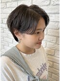 ハンサムショート×ナチュラルハイライト