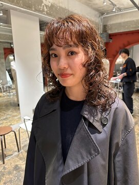 ハマモト ロングレイヤー パーマ