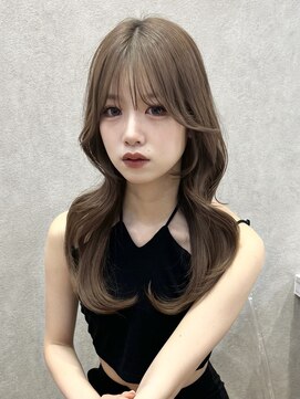 ロンド ロワール 門前仲町(Lond Loire) 韓国レイヤーカット/くびれ巻き/前髪顔周り/セミディ[門前仲町]