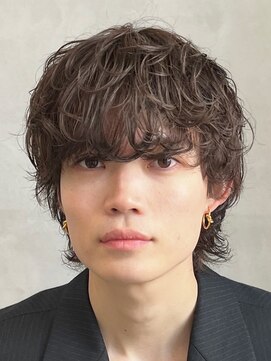 フィフス 渋谷(fifth) 緩めシャドウパーマメンズマッシュウルフカットbtsテテグク渋谷