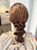 ヘアーメイクオズ(hair make O/S) 結婚式お呼ばれヘアセット/ツヤ/ヘアセット/個性派ヘアセット