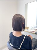 【サトウのボブ】ナチュラルハイライトx切りっぱなしボブ