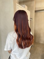 アジールヘア 東上野店(agir hair)&nbsp;オレンジカラーツートンカラー【上野】