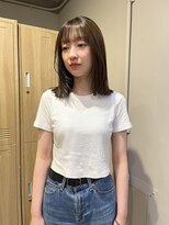 ローレンジウ(LOREN JU)&nbsp;透明感髪質改善ベージュダブルカラーミルクティーグレージュ