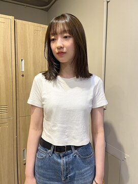 ローレンジウ(LOREN JU) 透明感髪質改善ベージュダブルカラーミルクティーグレージュ