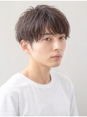 スーツ短髪ツーブロック束感モテる黒髪シークレットパーマ流行
