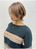 長めバング＋ネオウルフボブウルフ　ウルフカット