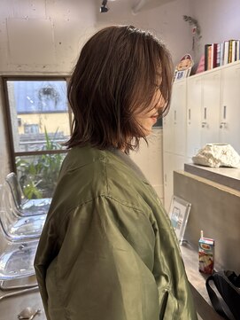 タロ(TALO) 【TALO】顔まわりレイヤーとボブとブラウンベージュ