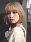 ショートボブ/ストレートボブ/前下がりボブ髪質改善20代30代40代