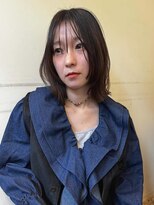 コラン 中目黒(collan) ミディアムレングスぷつっと顔まわりレイヤースタイル