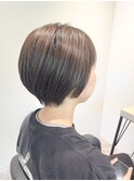 マッシュショート/マッシュボブ/丸みショート/シースルーバング