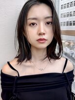 ミンクス 原宿店(MINX)&nbsp;【MINX】顔まわり似合わせカット＋暗めカラーロング_表参道