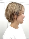 ショートボブ*ブリーチダブルカラー*ショート*静岡ショート