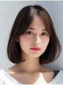 小顔見せナチュラルボブ