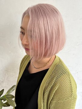 トレヘアー(tRe hair) ショート　ボブ　ウルフ　ブリーチ　レイヤーカット　イルミナ