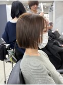 ミニボブ/ショートボブ/酸性ストレート/新宿/丸山