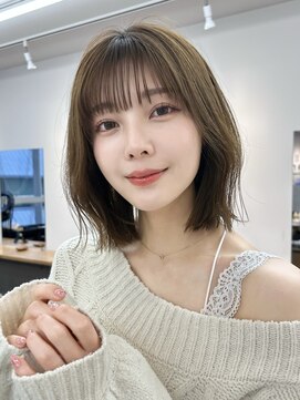 サンドイエナ 横浜店(sand yena) くびレイヤーボブルフネビージュ小顔ワンレンこなれミディ