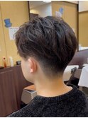 ラフカールメンズショートスタイル刈り上げスタイル