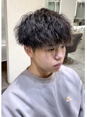 ツーブロック◎ツイストスパイラルパーマで小顔
