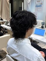 ケンジ 平塚 アネッタ(KENJE annetta) 【メンズパーマ】ウルフカット×波巻きパーマ