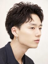 ルーシー 福岡大名店(LUCEY)&nbsp;センターパートフェザーパーマシャドウパーマメンズパーマ