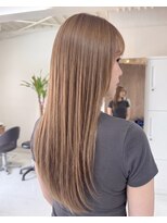 零秒女髪 千里丘店 艶髪まとまり美髪の上品ロングヘアカラー髪質改善髪質改善カラー
