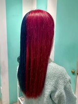 マティーナ ヘアー 池袋(Matina hair)&nbsp;【ツートーン　ビビッドピンク×ブルー】池袋美容室